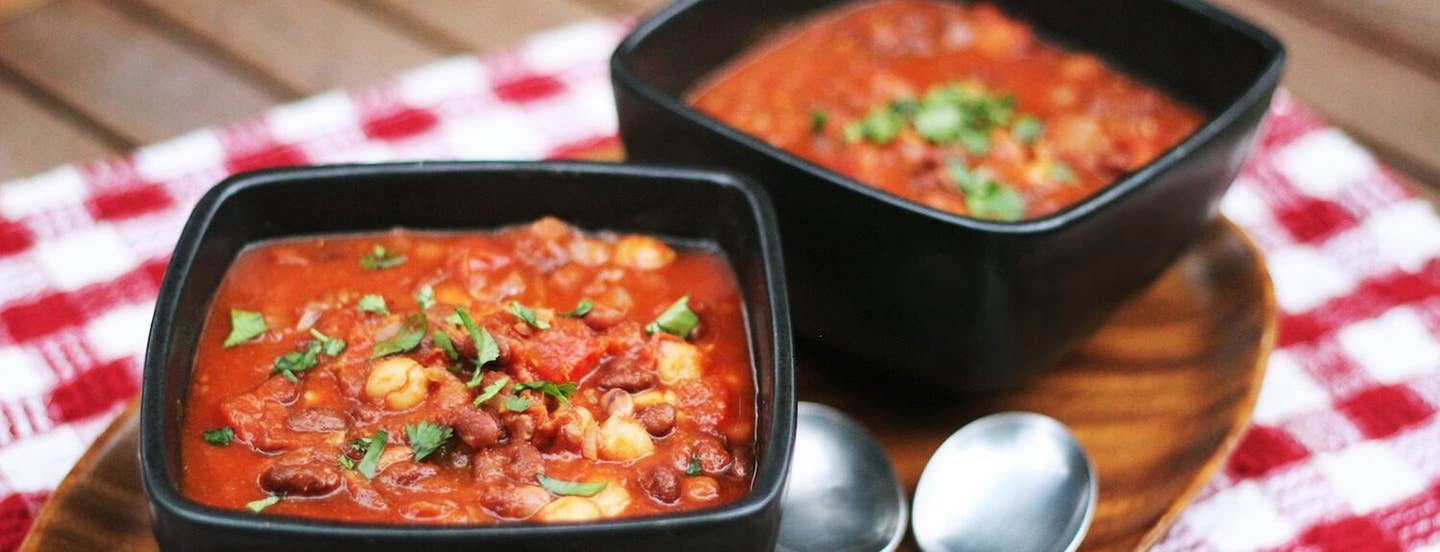 vegan three-bean chili