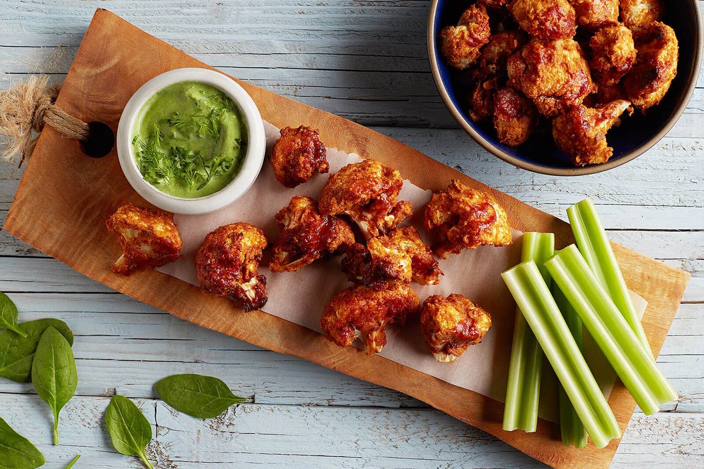 Crispy Vegan Buffalo Cauliflower Bites