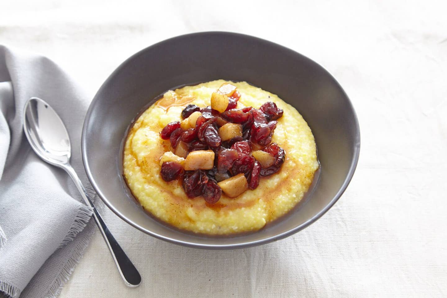 Polenta with Pears and Cranberries