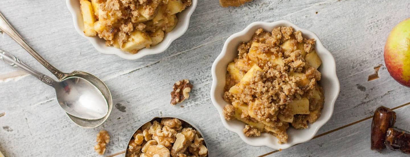 Raw Apple Crumble