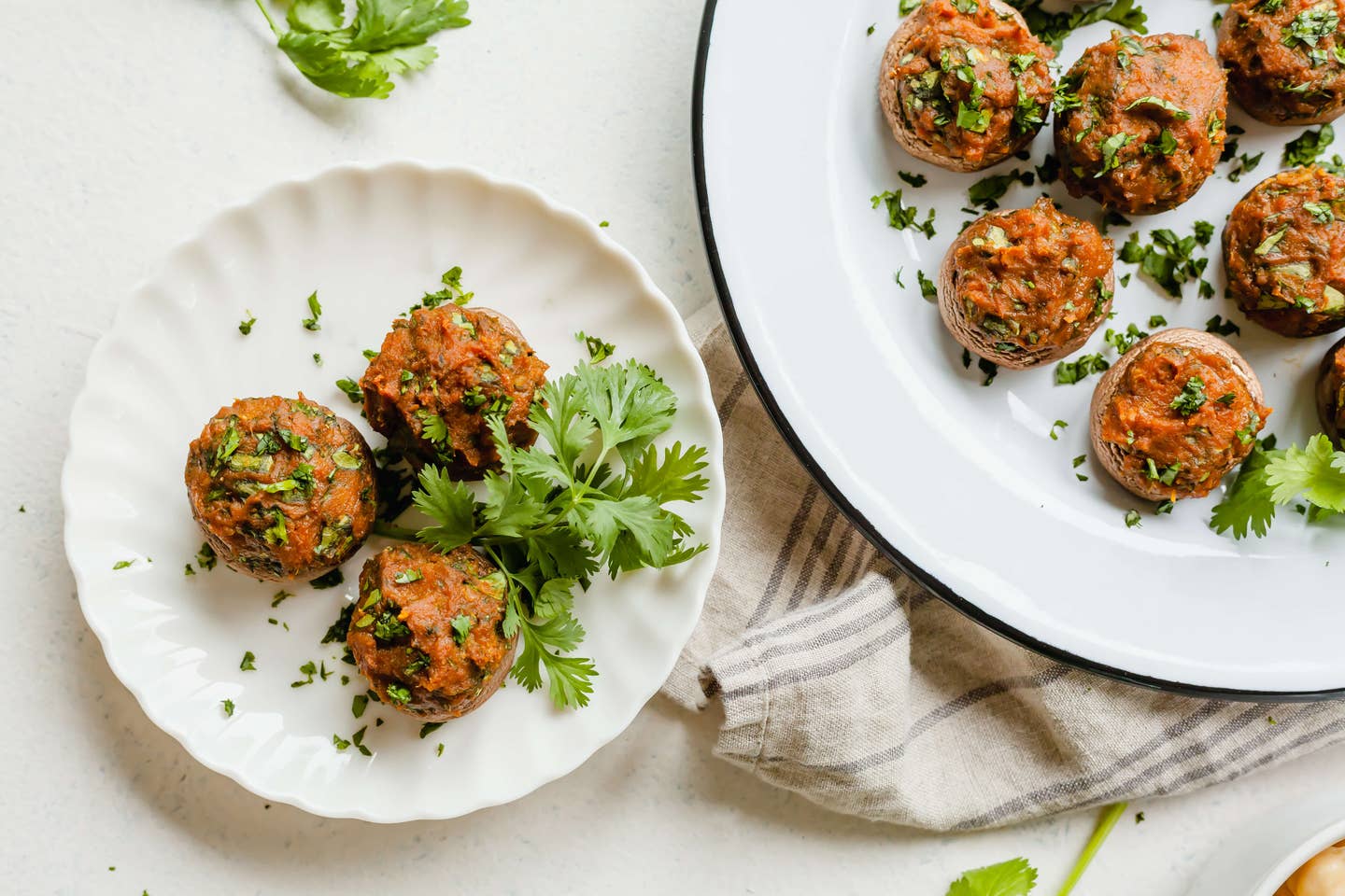 Sweet Potato Stuffed Mushrooms