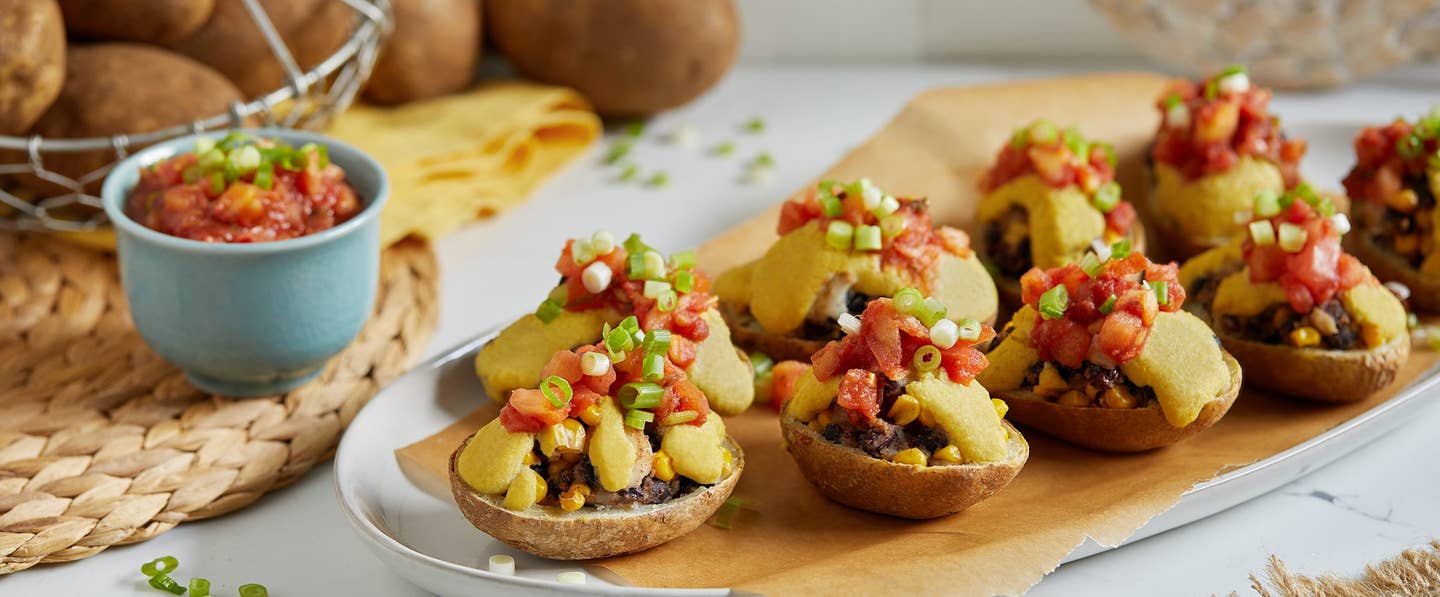 Tex-Mex Vegan Potato Skins