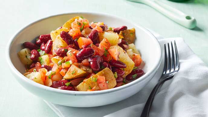 Southwest Potato and Red Bean Bowls