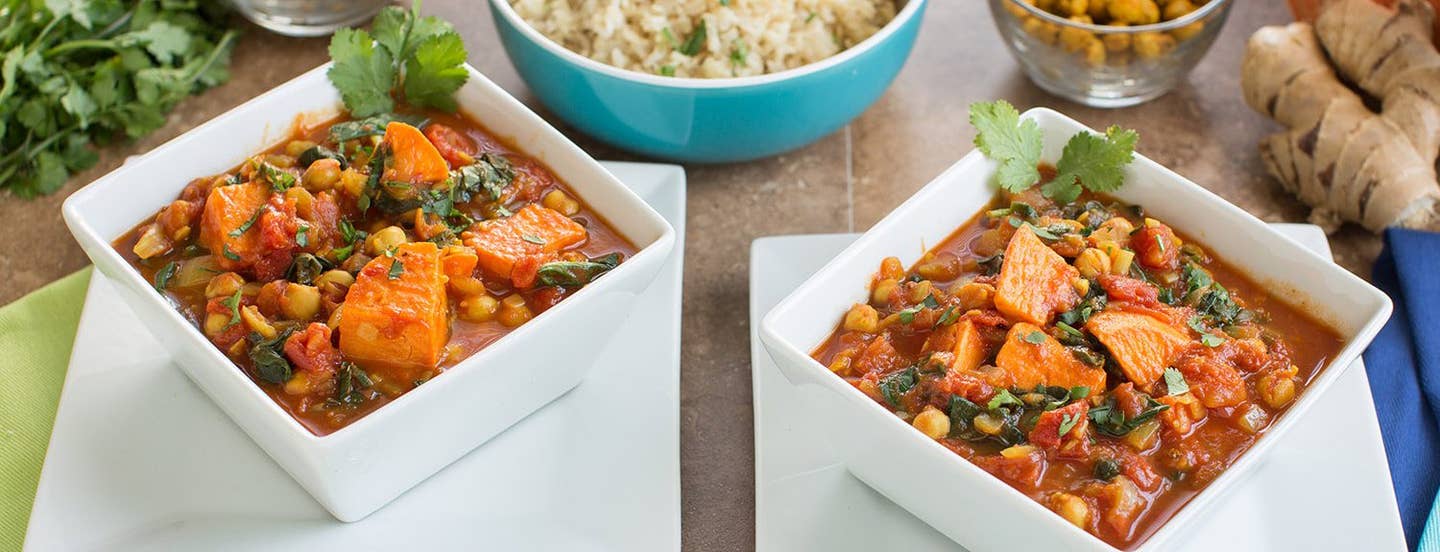 I thought I’d create a different spin on Chana Masala with them and this chickpea curry recipe is what I came up with. It’s very hearty and satisfying!