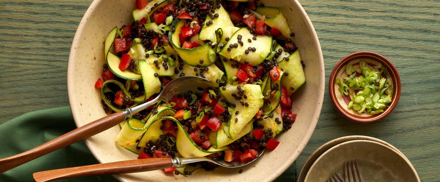 zucchini lentil salad